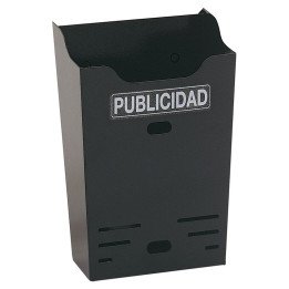 Cestas de publicidad para comunidades y hogar.<br>Fabricadas en acero inoxidable o en acero pintado en blanco o negro.<br>Dos fo