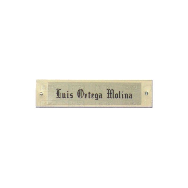 Placa de aluminio serigrafiada para pensión. Necesaria para distinguir su categoría. Homologación a nivel nacional. En el precio