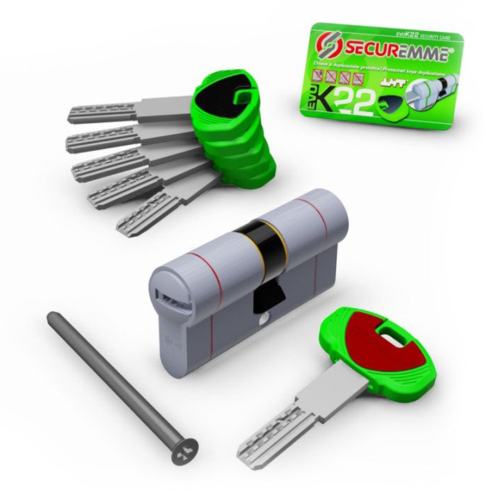 Nuevo! Cerradura de cilindro de seguridad K22 con 11 pasadores activos<br>Modular de alta seguridad. Cilindro de seguridad secur