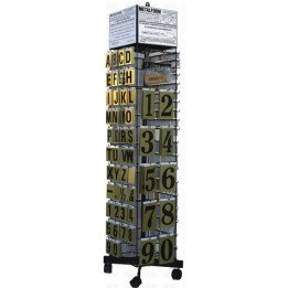 Letras y números de aluminio oro especial serigrafiadosMetalform 80x58mm oro<br>Letras y números de aluminio ORO especial serigr
